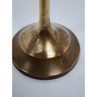 Vintage Brass Goblet with Ornamental Inlay 15cm