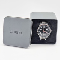 Chisel Mens Stainless Steel Quartz Watch 5829253 100M WR Luminous Dial