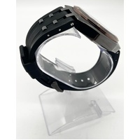 Police Mens Kediri Chronograph Gunmetal Dial Black Silicone Watch 15995J