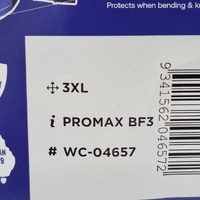 Weldclass Promax BF3 Blue FR with Leather Sleeves Size 3XL Welders Jacket