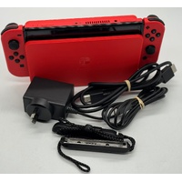Nintendo Switch OLED Mario Red Edition Handheld Console with Joy-Con Stand Leads