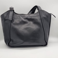 Evity Black Leather Ladies Handbag