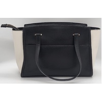 Kate Spade New York Patterson Drive Geraldine Satchel Black and Cream Colorblock
