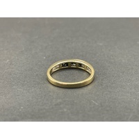 Ladies 18ct Yellow Gold Diamond Band Ring