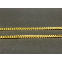Unisex 18ct Yellow Gold Tight Curb Link Necklace & Crucifix Pendant