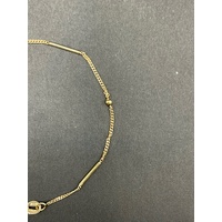 Ladies 9ct Yellow Gold Double Link Bracelet
