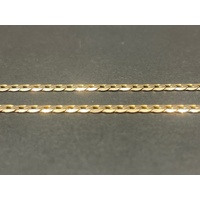 Unisex 9ct Yellow Gold Curb Link Necklace