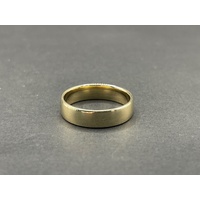 Unisex 9ct Yellow Gold Plain Band Ring