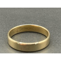 Unisex 10ct Yellow Gold Plain Band Ring
