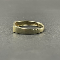Mens 9ct Yellow Gold Signet Diamond Ring