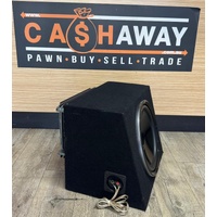 Fusion Encounter EN-41400 1400W Amp with 12 Inch Subwoofer in Enclosure Box