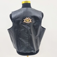Himalaya Motorbike Wear Leather Vest Size 48 Classic Black Biker Riding Gear