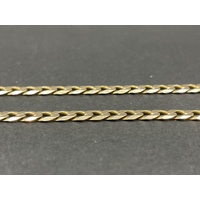 Mens 10ct Yellow Gold Curb Link Necklace