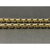 Ladies 9ct Yellow Gold Belcher Link Necklace