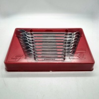 Snap-On 10 Piece SAE Flank Drive Spanner Set 12 Point Combination Wrench Kit