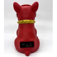 Bulldog Wireless Bluetooth Speaker Portable Red Dog Stereo
