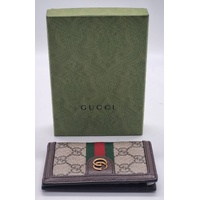 Gucci Ophidia GG Supreme Long Card Case Wallet with Dust Bag Authentic