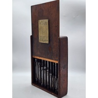 Sutton Tools Set No. 3 Micro-Set 11 Piece Adjustable Reamer Vintage