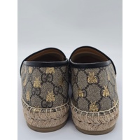 Gucci GG Supreme Bee Espadrilles Size 7 US Women's Canvas Shoes
