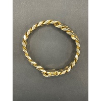 Mens 15ct Yellow Gold Curb Link Bracelet