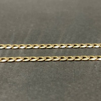 Unisex 9ct Yellow Gold Curb Link Necklace
