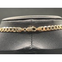 Unisex 9ct Yellow Gold Curb Link Necklace