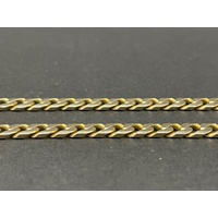 Mens 9ct Yellow Gold Curb Link Necklace