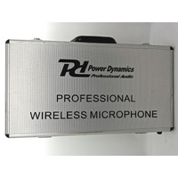 Power Dynamics PD722 Wireless Microphone System 2 Mics Receiver Case Kit