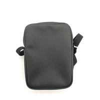 Lacoste Black Side Satchel Bag Adjustable Strap Compact 21x15x5cm