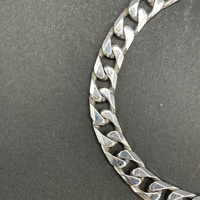 Mens 925 Sterling Silver Curb Link Bracelet