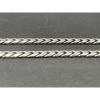 Mens 925 Sterling Silver Curb Link Necklace