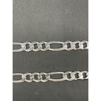 Mens 925 Sterling Silver Figaro Link Necklace