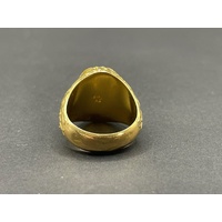 Mens 22ct Yellow Gold Anchor Ring