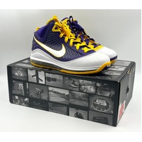 Nike LeBron 7 Media Day Size 10 Mens Shoes CW2300-500 Lakers Colourway