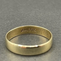 Mens 9ct Yellow Gold Plain Wedding Band Ring
