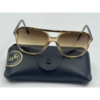 Ray-Ban RB2198 Bill Sunglasses Polished Havana Brown Gradient Lenses with Case