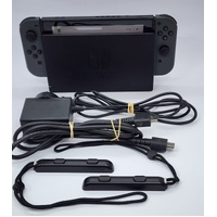 Nintendo Switch HAC-001(-01) Grey Handheld Gaming Console with Dock and Leads