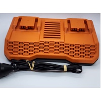 AEG A18DPC 18V Dual Charger with 5.0Ah and 8.0Ah Batteries Fast Charge