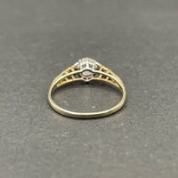 Ladies 9ct Yellow Gold Cubic Zirconia Ring