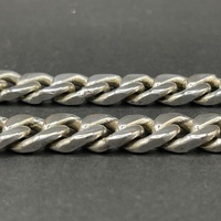 Mens 925 Sterling Silver Curb Link Necklace