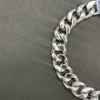 Mens 925 Sterling Silver Curb Link Bracelet