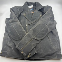 Rhino Leather Brando 6 Mens 4XL Distressed Riding Jacket Genuine Leather