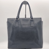 Prada Galleria Saffiano Leather Handbag Black Medium Tote Authentic