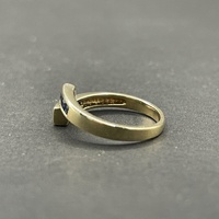 Ladies 9ct Yellow Gold Blue Gemstone Ring