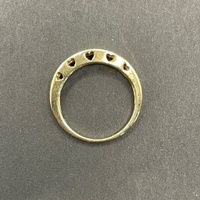 Ladies 9ct Yellow Gold Diamond Band Ring