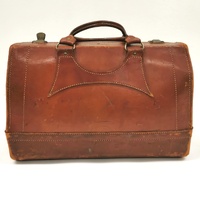 Vintage Brown Leather Doctors Bag Genuine Leather Medical Satchel