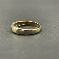 Mens 9ct Yellow Gold Diamond Ring