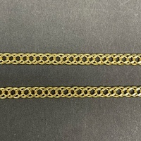 Unisex 18ct Yellow Gold Double Curb Link Necklace