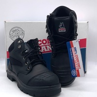 Steel Blue Mens Parkes Zip Safety Boots with Scuff Cap 312658 Black Size 10