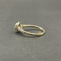 Ladies 9ct Yellow Gold Diamond Cluster Ring